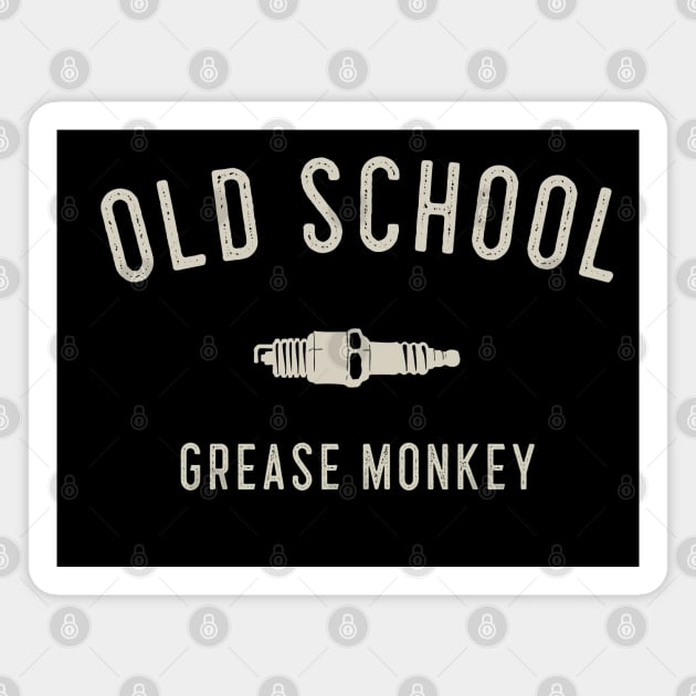 Old School Grease Monkey Magnet by Stylecombinator